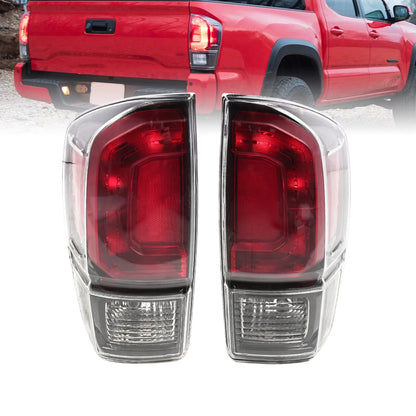 Pair Black Tail Lights for Toyota Tacoma (2016–2023) TO2800201, TO2801201
