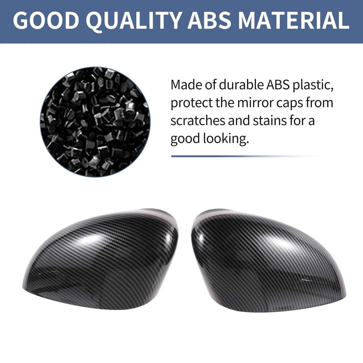 Mirror Cover Cap Set for Ford Fiesta MK7 (2008–2017)
