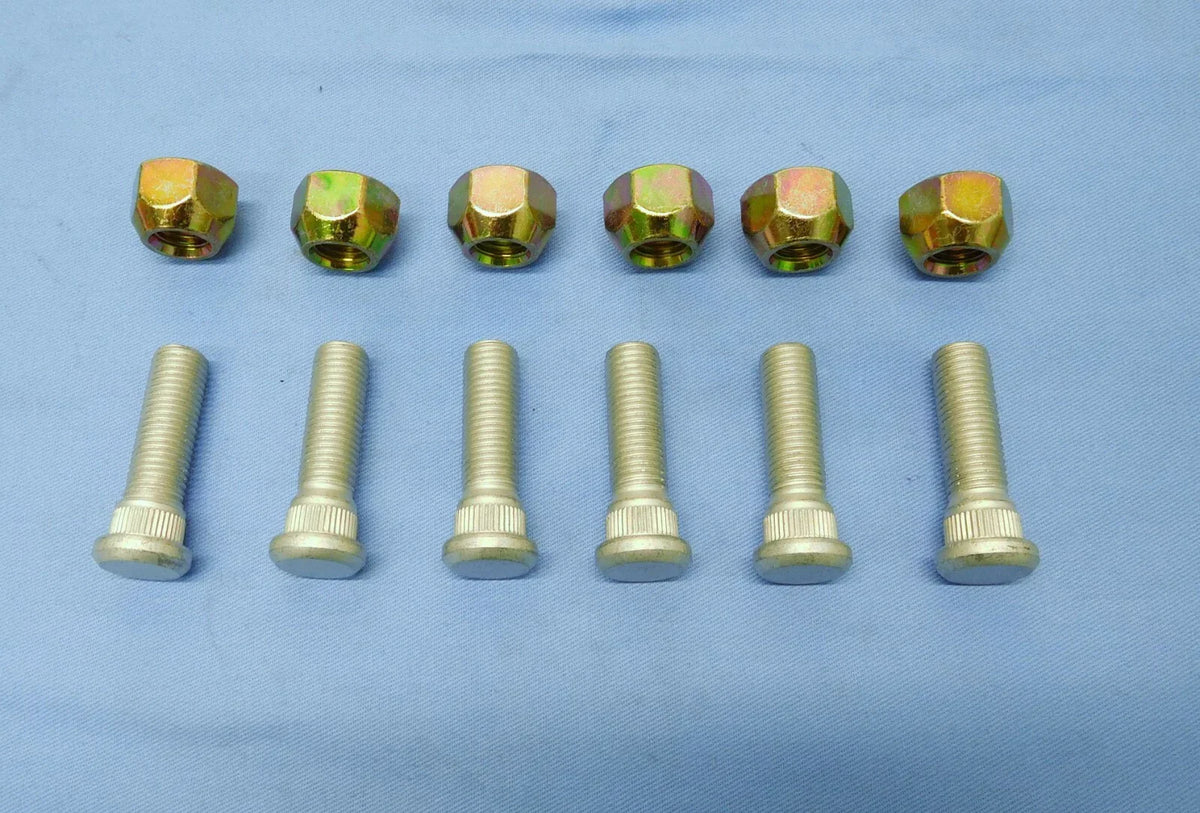Front Wheel Stud & Nut Set for Toyota Land Cruiser BJ40 BJ42 (1977-1984)