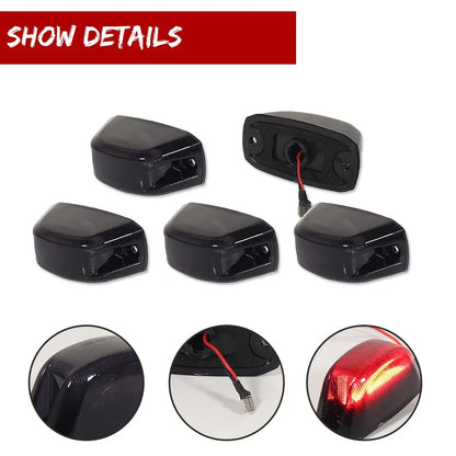 Set of 5 LED Rear Cab Roof Marker Running Lights for Ram ProMaster 1500 2500 3500 (2014–2023)