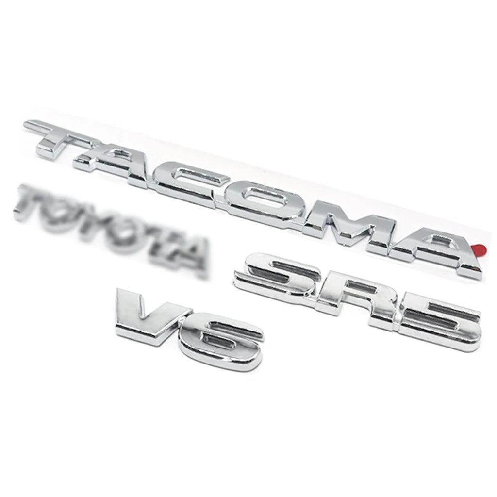 Chrome Replacement Emblems for Toyota Tacoma (2005–2015)