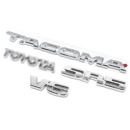 Chrome Replacement Emblems for Toyota Tacoma (2005–2015)