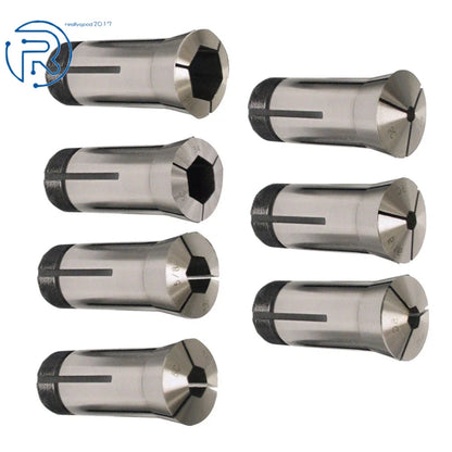 7-Pack 5C Hex Collet Set 1/4" to 7/8" 0.0006 TIR