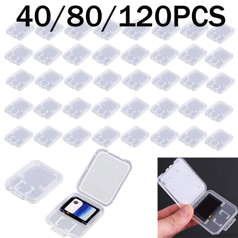 40/80/120 pcs Micro SD SDHC Memory Card Case Holder Storage Box