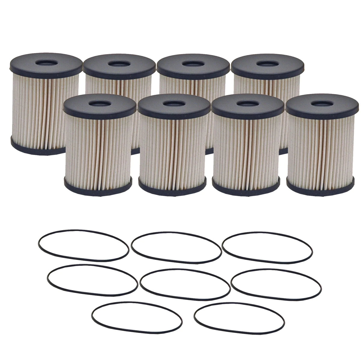 Set of 8 Engine Oil Filters for Dodge Ford Hino Peterbilt Thomas L6