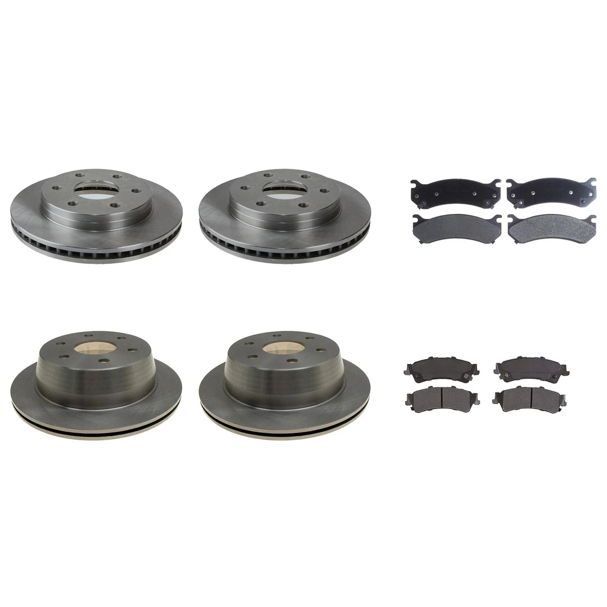 ACDelco Silver Brake Kit Disc Rotors & Pads for Astro Tahoe (1995–2005)