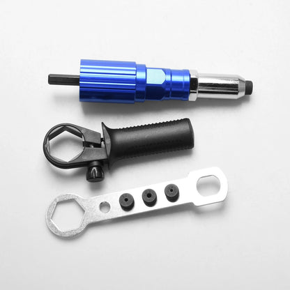 Set of 4 Aluminum Alloy Electric Drill Rivet Gun Nozzles for
