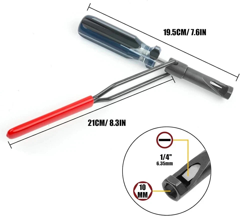 Valve Lash Adjustment Tool with Angled Feeler Gauge for QM-1