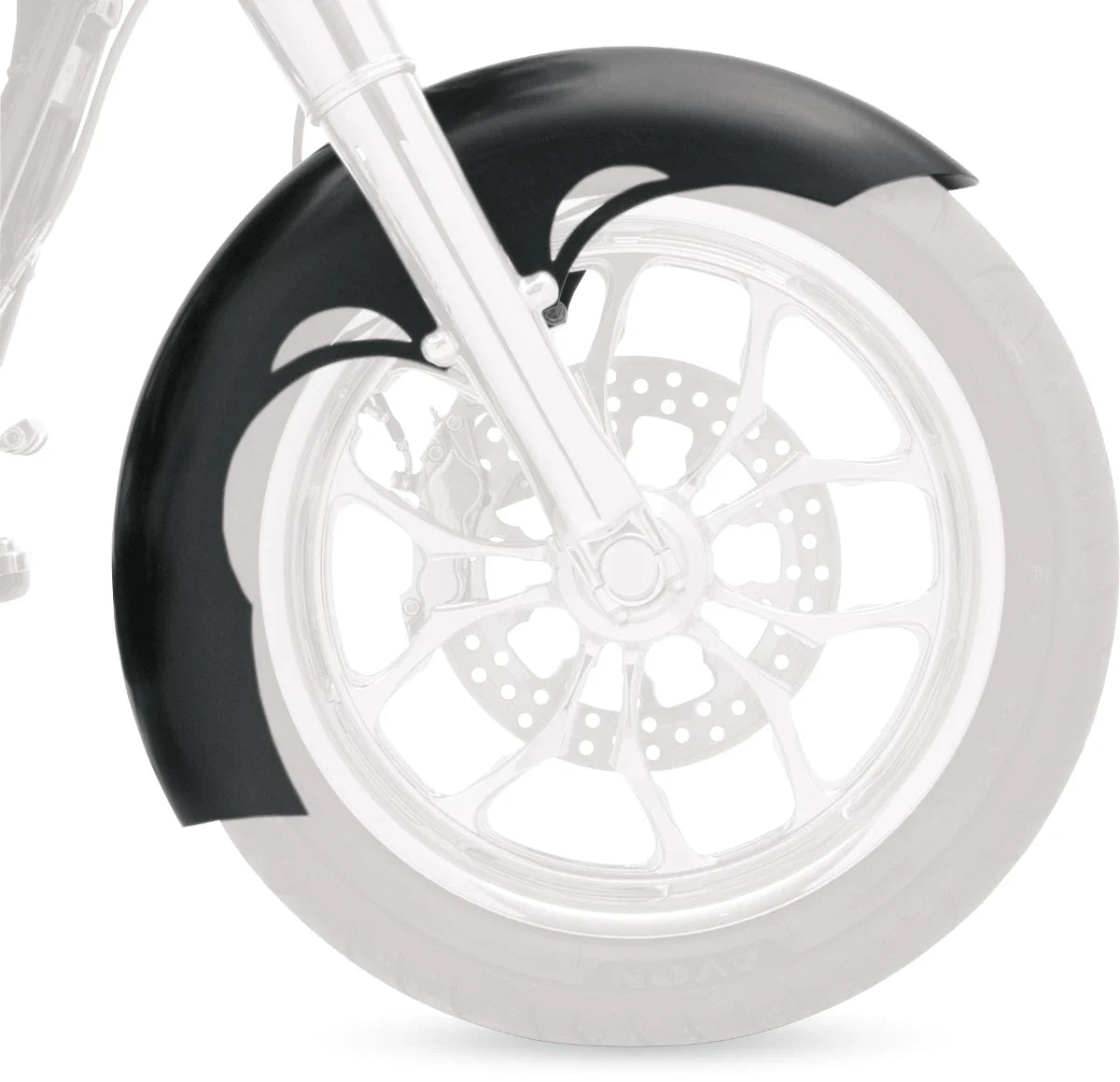 Tude Fender Kit for Harley-Davidson (2014) - Black - 21" KWF-01-0107