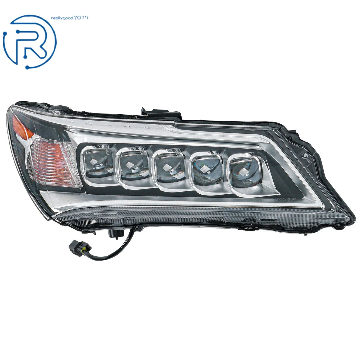 Headlight Assembly for Acura MDX (2014–2016) Passenger Right Side LED