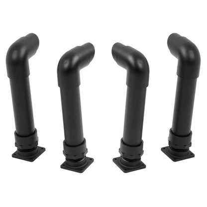 Set of 4 Black Snorkel Kits for Polaris Sportsman 400 500 600 700 800 (1994–2014)