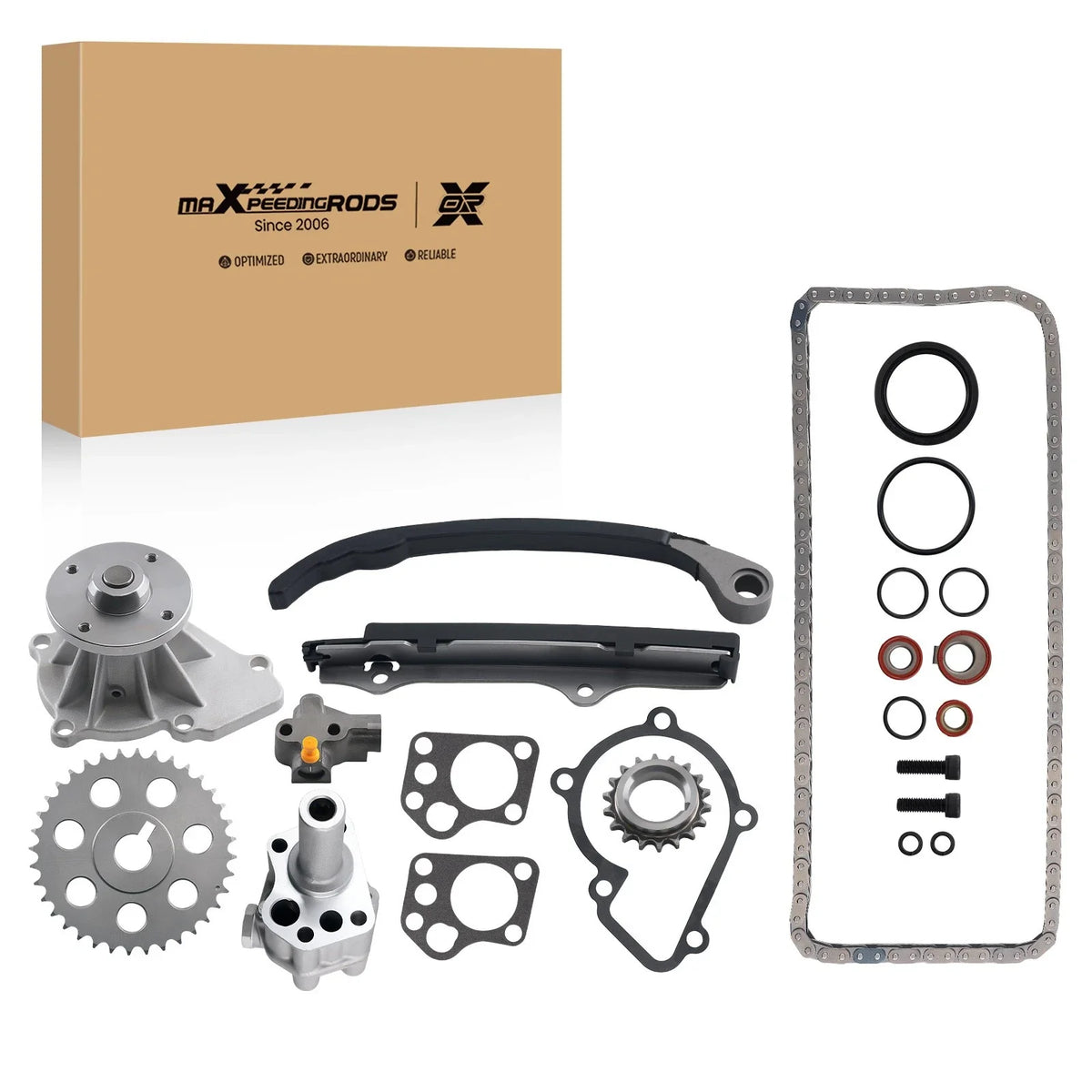 Engine Timing Chain Kit & Water Pump for Nissan 240SX D21 2.4L SOHC (1989–1997)