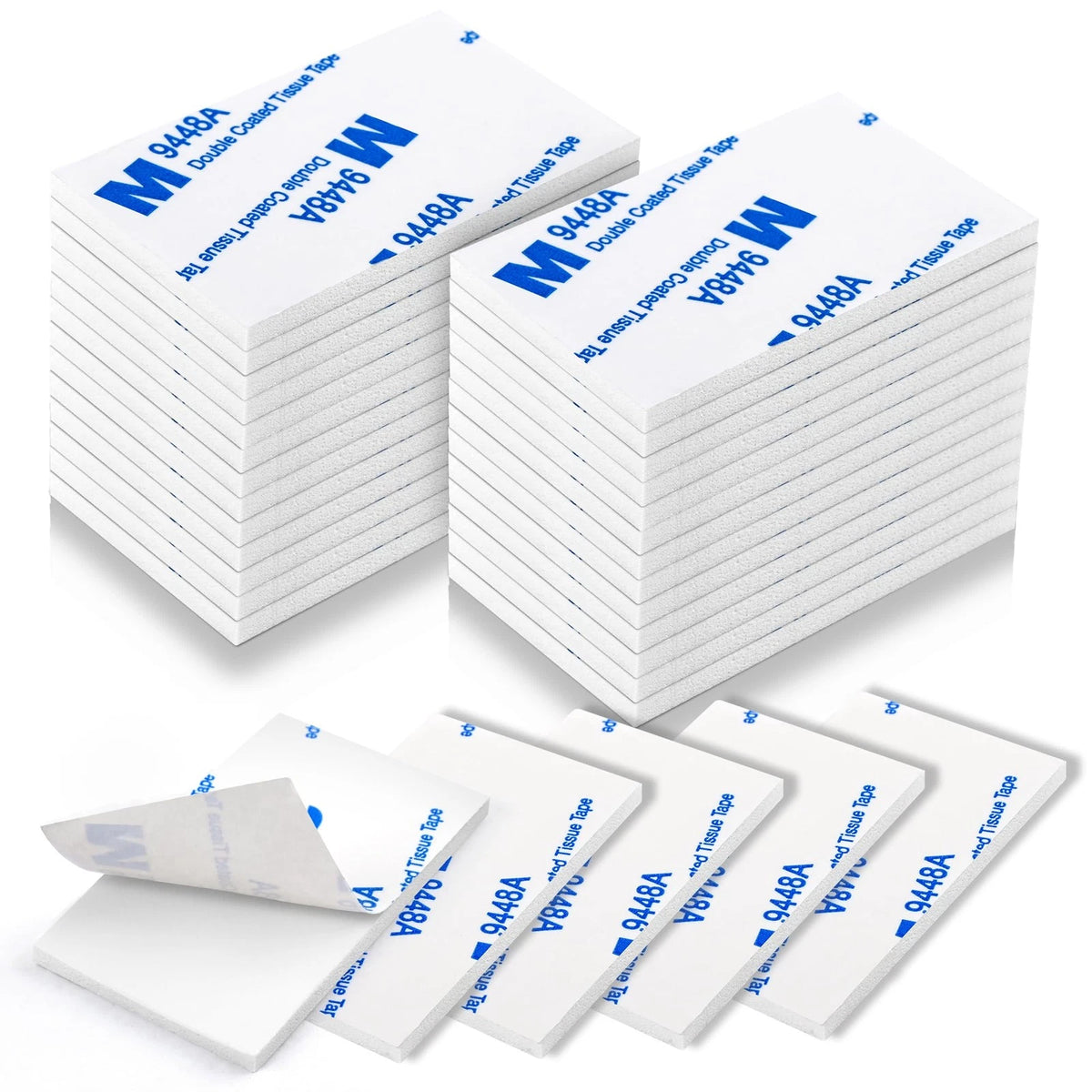 60Pcs Double Sided Adhesive Pads for Universal Use (50mm x 30mm x 3mm)