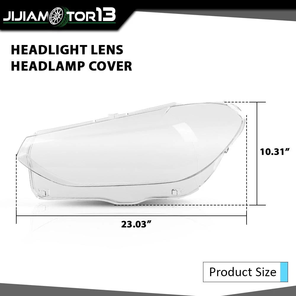 Pair Headlight Lens Cover for BMW X3 X4 G01 G02 G08 (2018–2021) jijia20241122-1