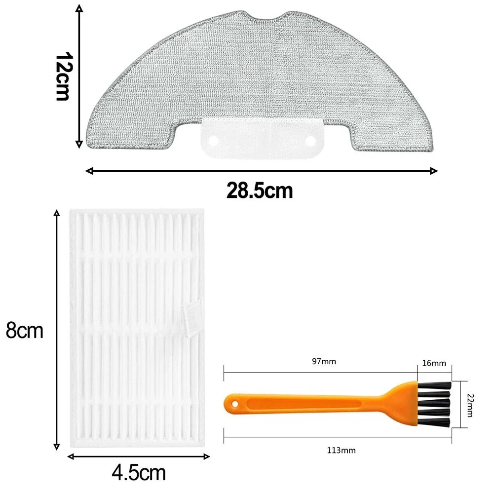 Side Brush Filter Set for Robot Vacuum (High Efficiency)