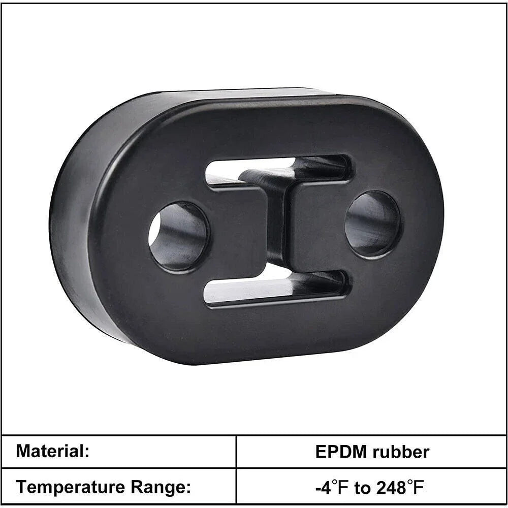2X Rubber Exhaust Tail Pipe Mount Bracket Hanger Bushing for