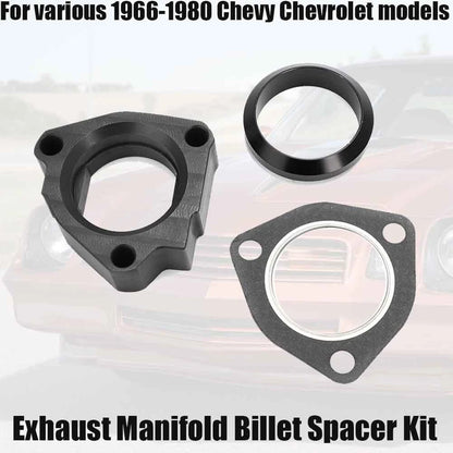 Exhaust Manifold Heat Riser Spacer Kit for Chevy Chevelle Nova (1966–1980)