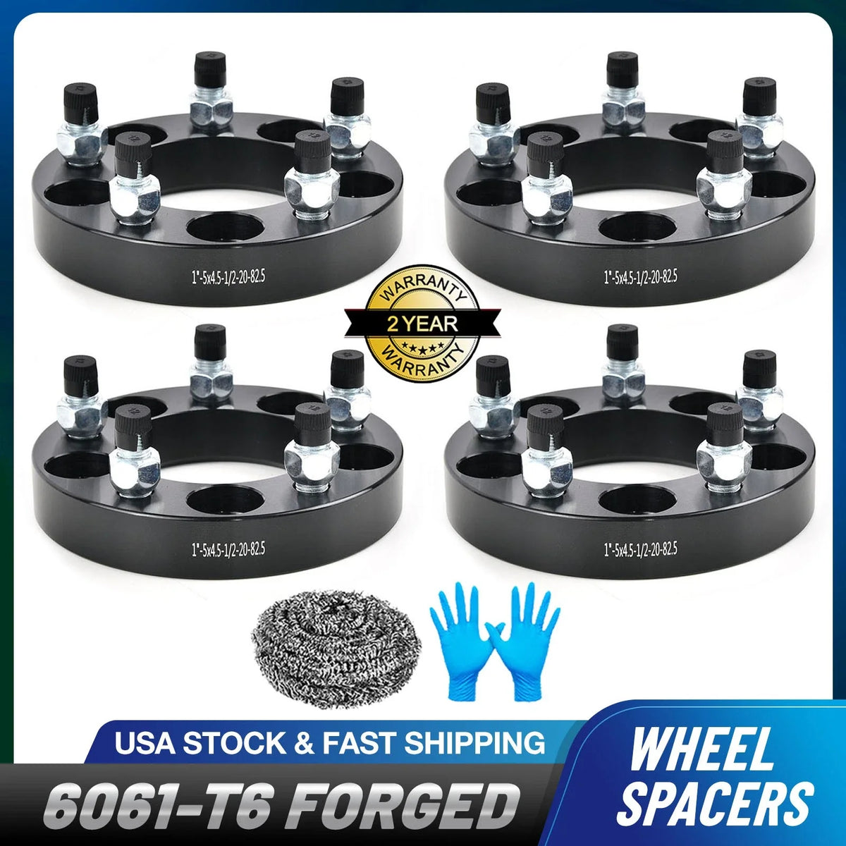 Set of 4 Wheel Spacers 1 inch 5x4.5 for Ford Flex (2009–2018)