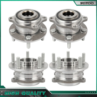 Set of 4 Wheel Bearing Hubs for Hyundai Veracruz (2007–2012) AWD