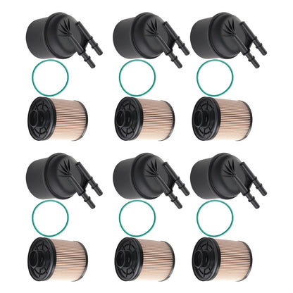 6X Diesel Fuel Filter for Ford F250-F550 Super Duty 6.7L (2011–2016)