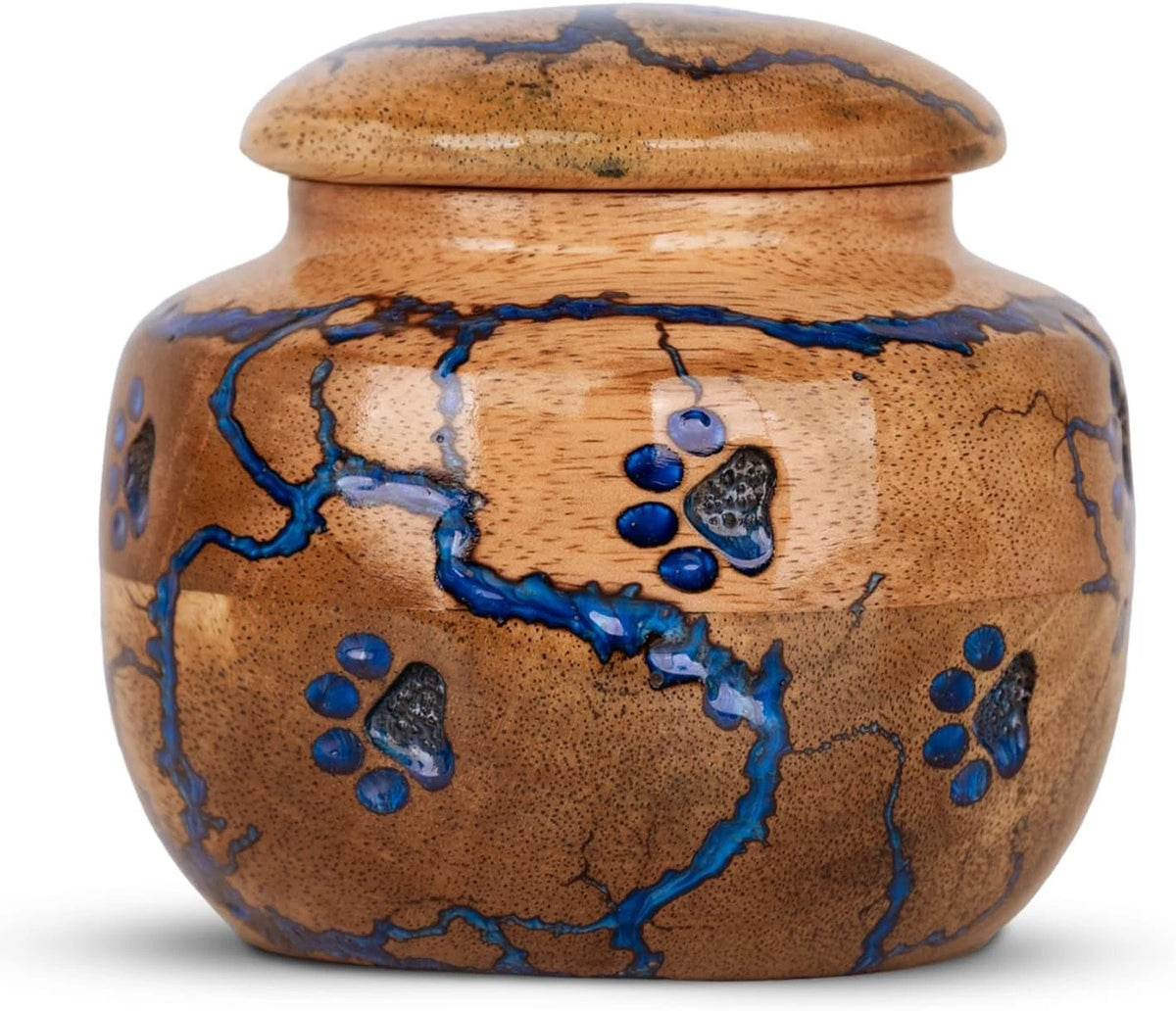 Wood Pet Urns for Dog/Cat Ashes (Small 10 Cu/In)