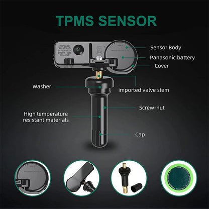 Set of 4 TPMS Tire Pressure Sensors for Ford E Series (2010–2013)