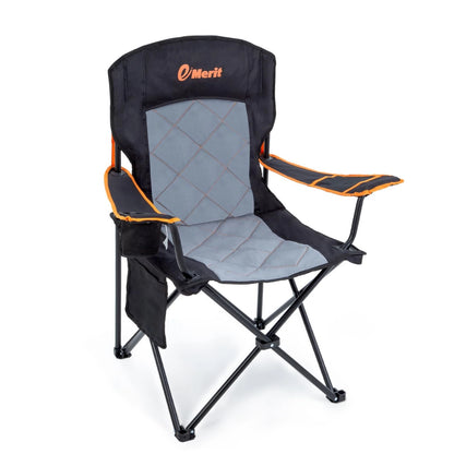 Heavy Duty Quad Fold Camping Chair for EMERIT (Single Pack)