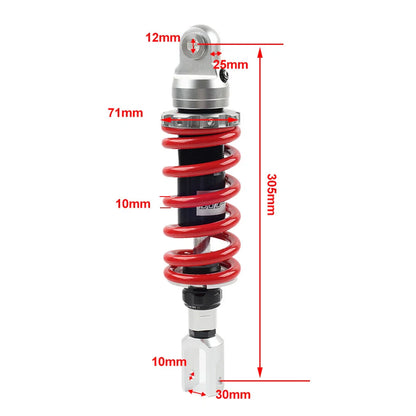 10mm 305mm Adjustable Shock Absorber for Kawasaki