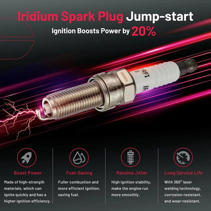 Ignition Coil & Iridium Spark Plug Set of 4 for 2016-2018 Kia Sorento 2.0L (2016–2018)