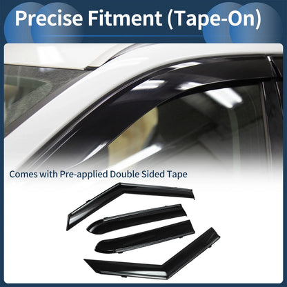 Window Deflectors for Chevrolet Trailblazer (2021) - Side Vent Visors Black