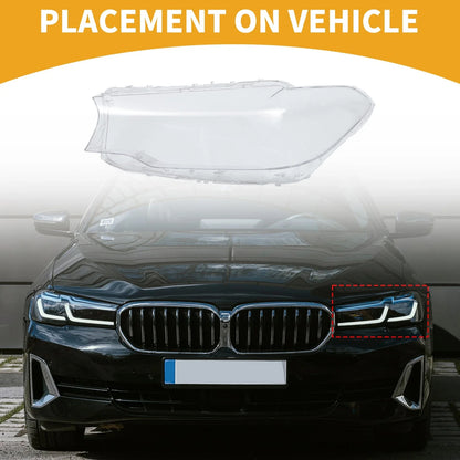 1 Pc Headlight Lens Cover for BMW 5 Series (2017–2018) No. 63117214961