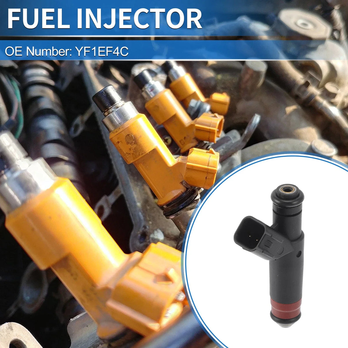 1 Pc Fuel Injector for Ford Taurus 3.0L V6 (2000–2005) No.YF1EF4C