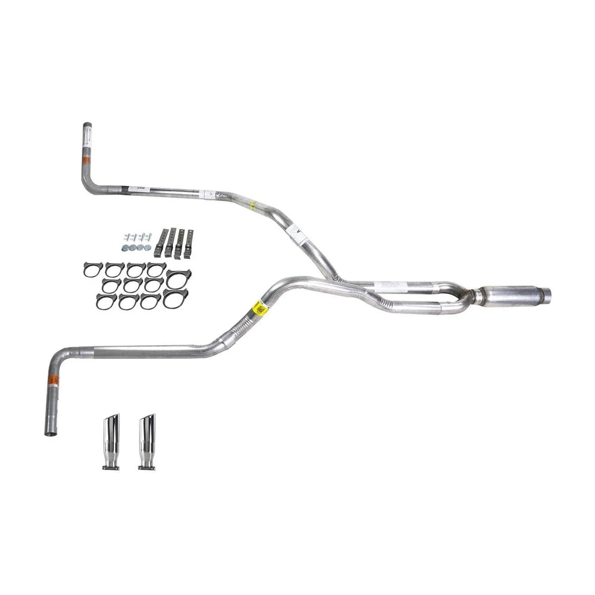 Dual Exhaust 2.5" Pipe Glass Pack Muffler for Ram (2007–2008)