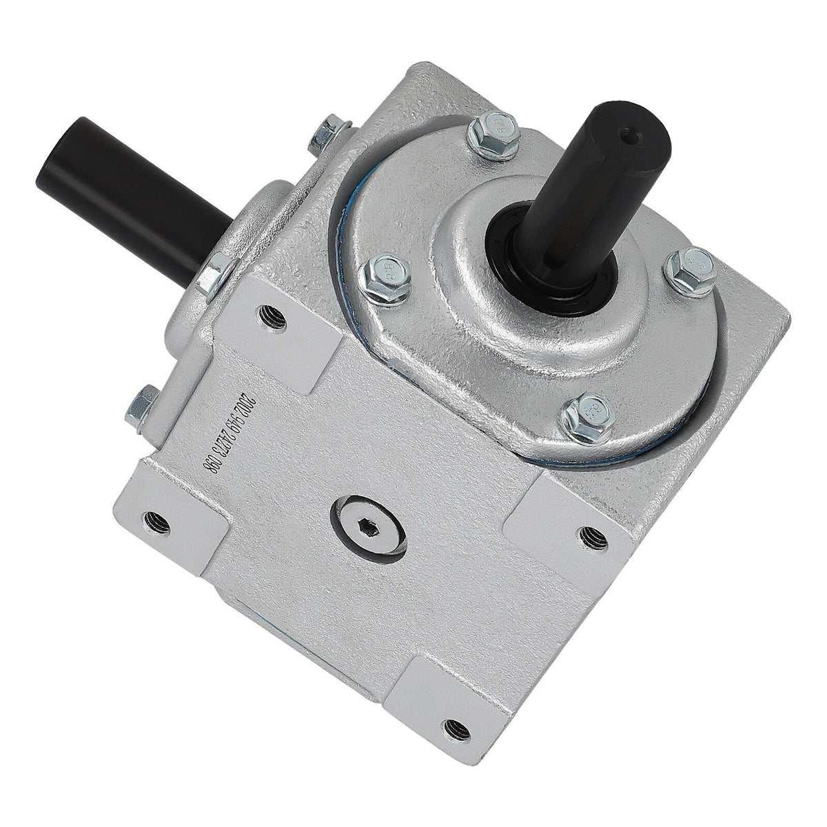 Right Angle Bevel Gearbox 40 HP 1,800 RPM with 2 Keyed Shafts CW/CW