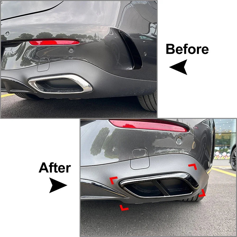 Chrome Throat Exhaust Pipe Outlet Cover Trim for Mercedes-Benz CLE Coupe (2024)