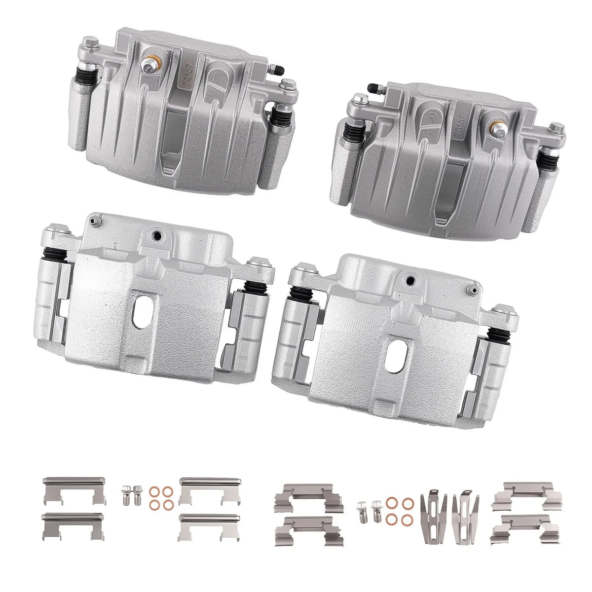 Front Rear Brake Calipers w/ Bracket for Chevy GMC Yukon Cadillac Escalade (2002–2006)