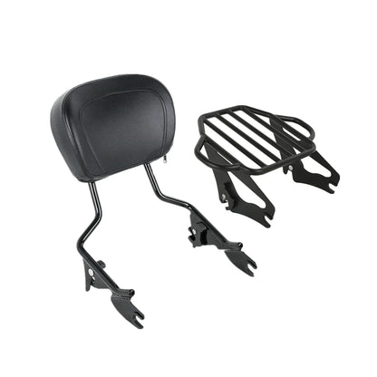Detachable Sissy Bar Backrest Rack Docking Kit for Harley Touring (2014–2025)