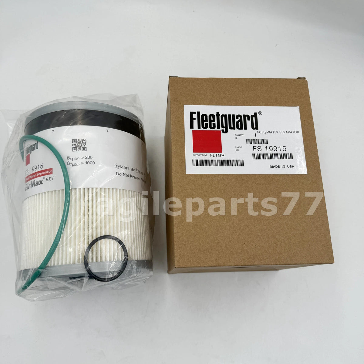 Set of 6 Fuel Filters for Cummins FS19915, L9915F (with Water Separator)