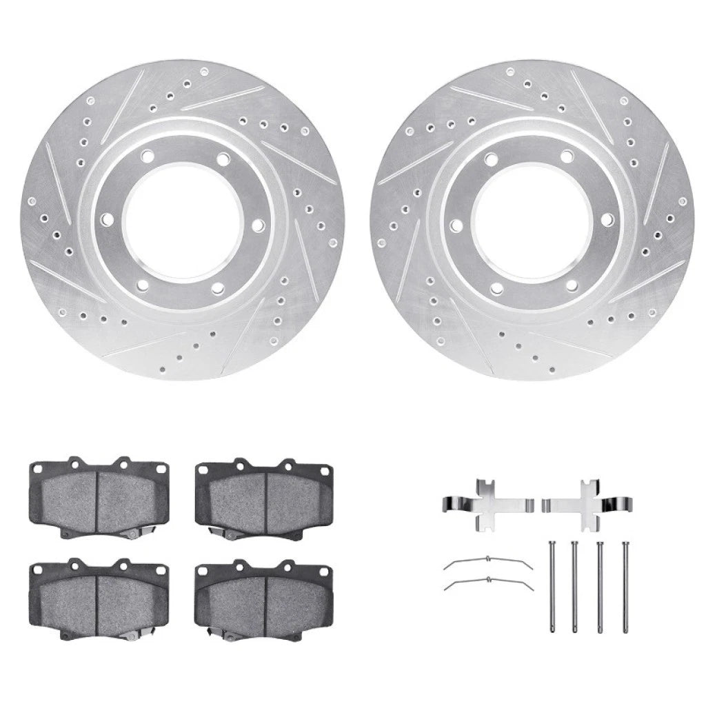 Rotor Set for Toyota Land Cruiser (1993–1997) ALX-PAU-DF-7512-76087-CLA2