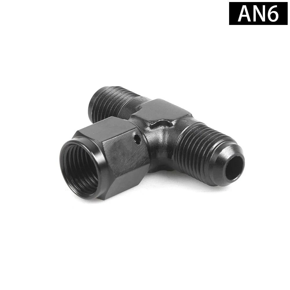 3-Way Tee Fitting Adapter AN4 AN6 AN8 AN10 AN12 for Universal Applications