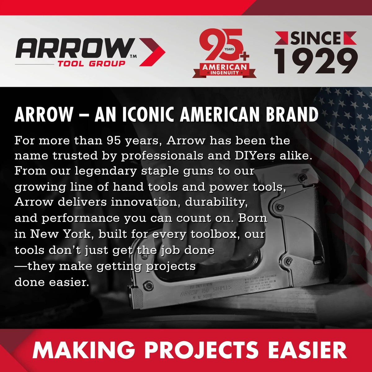 Arrow Full-Strip Stapler for Office Use (25 Sheets Capacity)