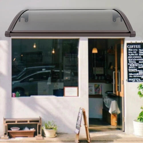 40" DIY Window Door Awning Canopy UV Rain Cover for Outdoor Use