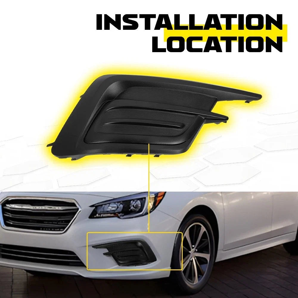 2X Front Fog Light Lamp Bezel Cover for Subaru Legacy (2018–2019)