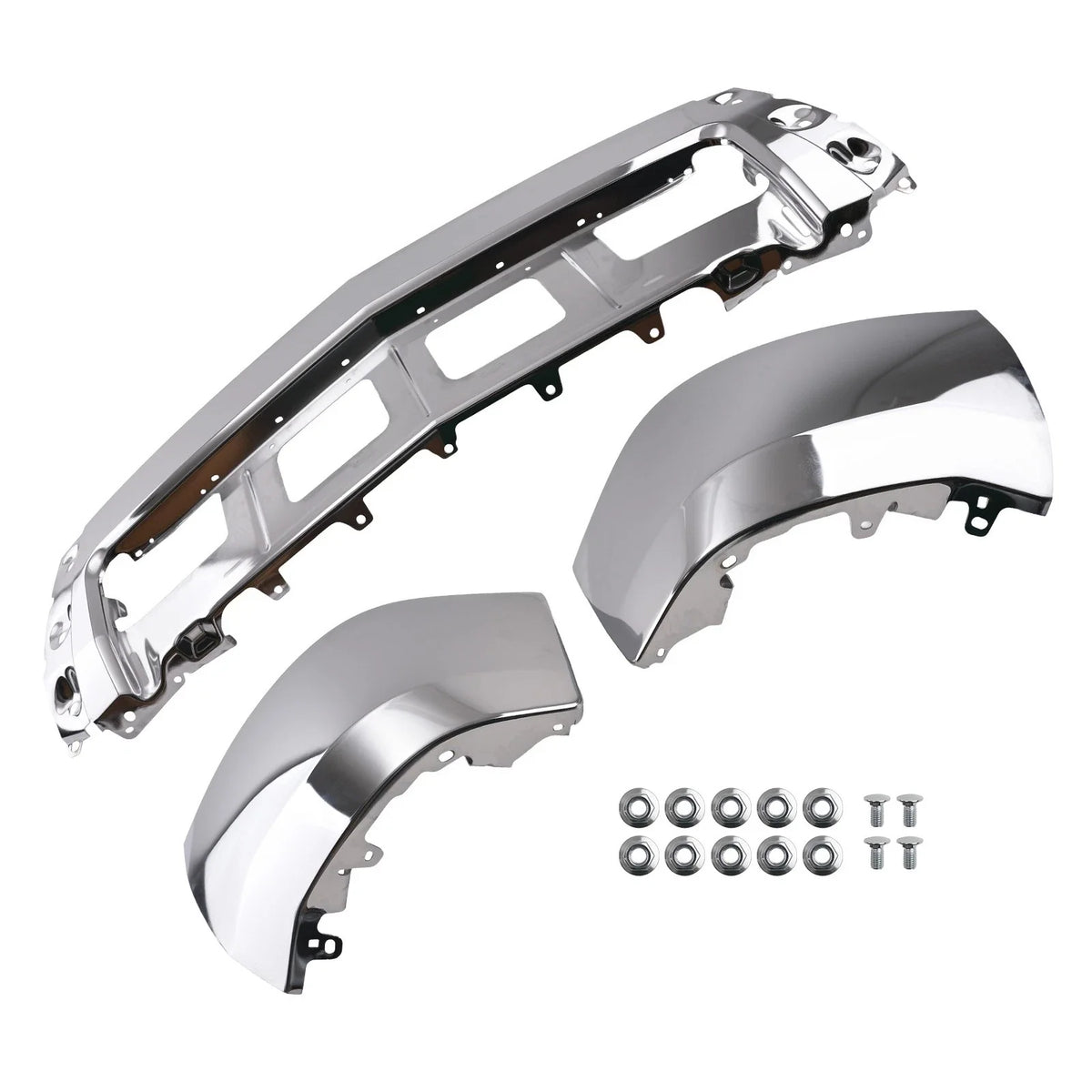Steel Chrome Front Bumper for Chevrolet Silverado 1500 (2014–2015) GM1002844