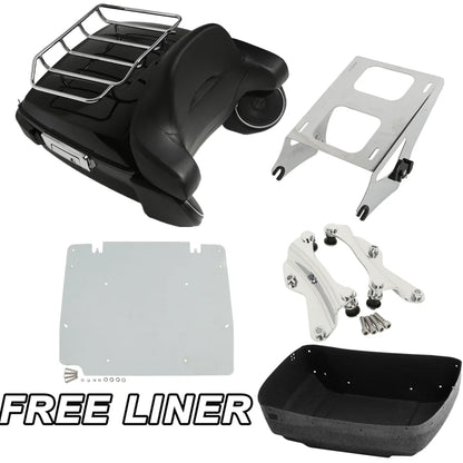 Trunk Pad Light Speakers Plate Docking Kit for Harley Street Glide (2014–Up)