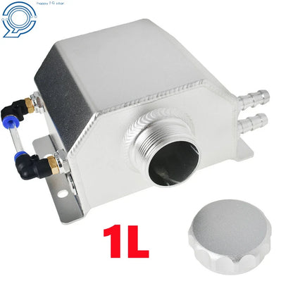 Universal Aluminum Radiator Coolant Overflow Bottle Recovery Tank with Cap
