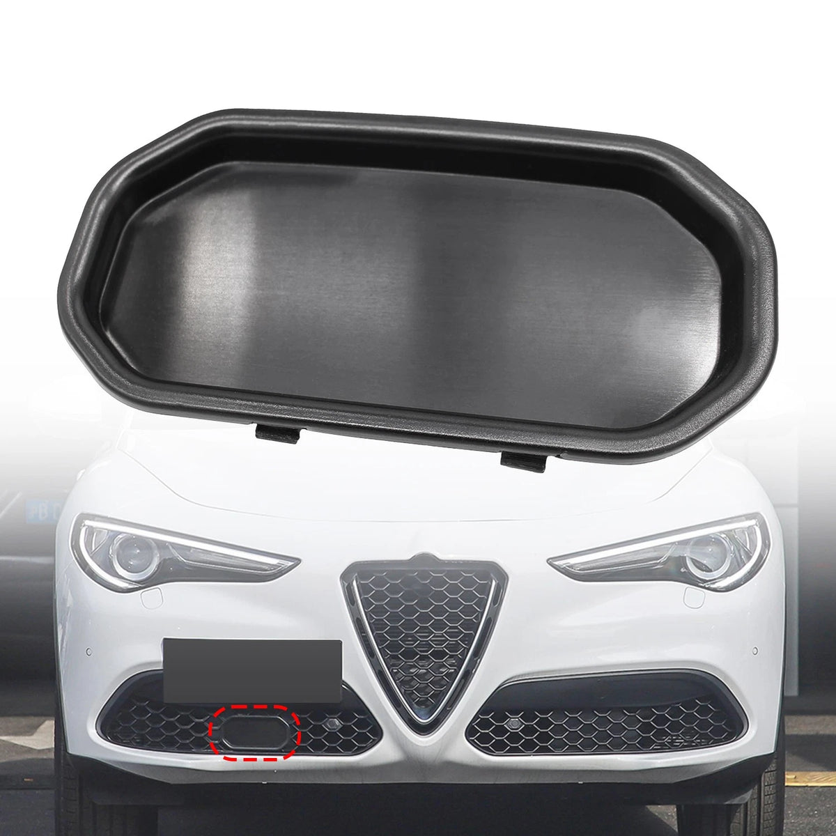 Front Bumper Acc Cover Sensor Cap for Alfa Romeo Stelvio (156126159, 156114929)