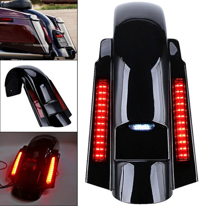 4" Stretched Rear Fender for Harley Touring (1997–2008) w/LED Light