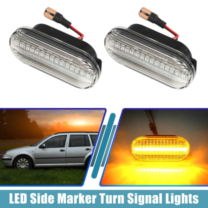 Pair LED Side Marker Turn Signal Lights for Ford (1995–2004) 4M5A13K309AA