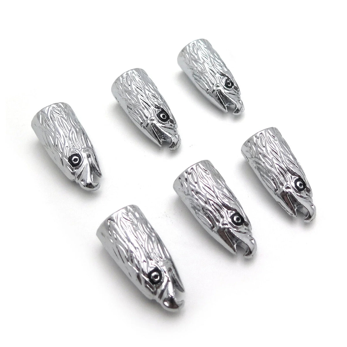 Set of 6 Chrome Eagle Head Bolts Screws for License Plate Frame